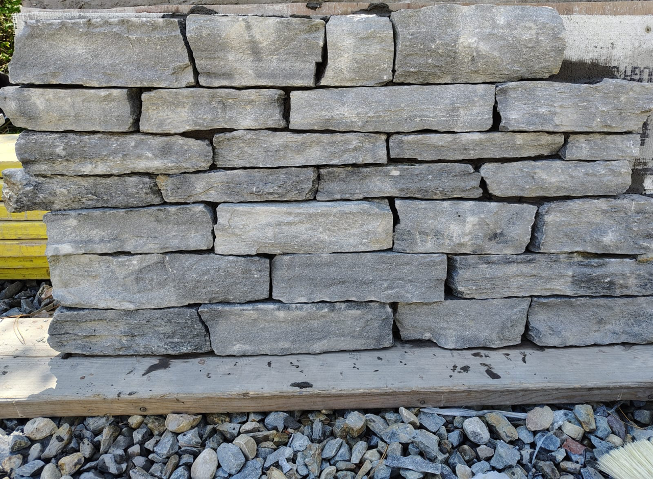 Stacked stone wall craftsmanship